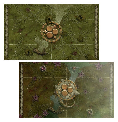 Blood Bowl - Nurgle Pitch Double-sided Pitch and Dugouts Set