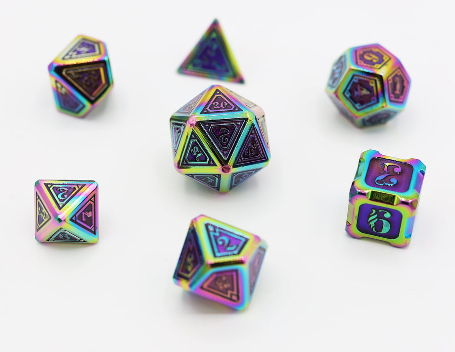 Alchemist Metals RPG Dice Set: Burnt Opal