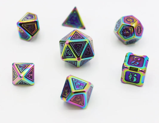 Alchemist Metals RPG Dice Set: Burnt Opal