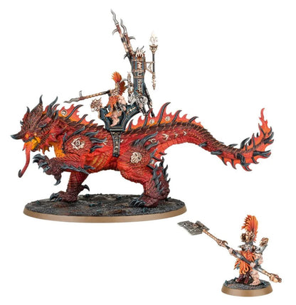 AOS - Fyreslayers, Auric Runeson on Magmadroth