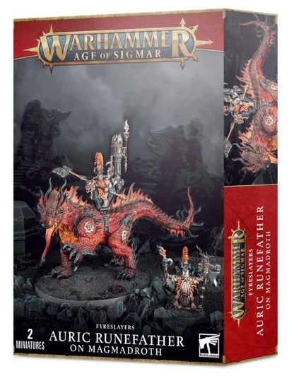 AOS - Fyreslayers, Auric Runeson on Magmadroth