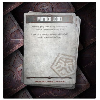 Necromunda - Ironhead Squat Prospectors, Gang Tactics Cards