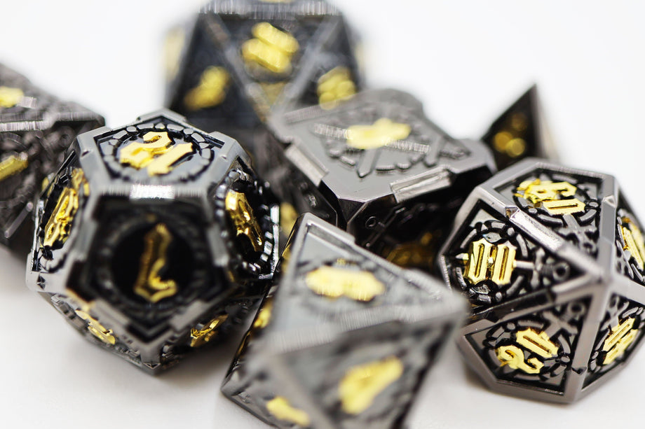 Demonic Sword RPG Metal Dice Set