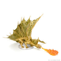 D&D Icons of the Realms Miniatures: Adult Gold Dragon Premium Figure