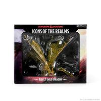 D&D Icons of the Realms Miniatures: Adult Gold Dragon Premium Figure