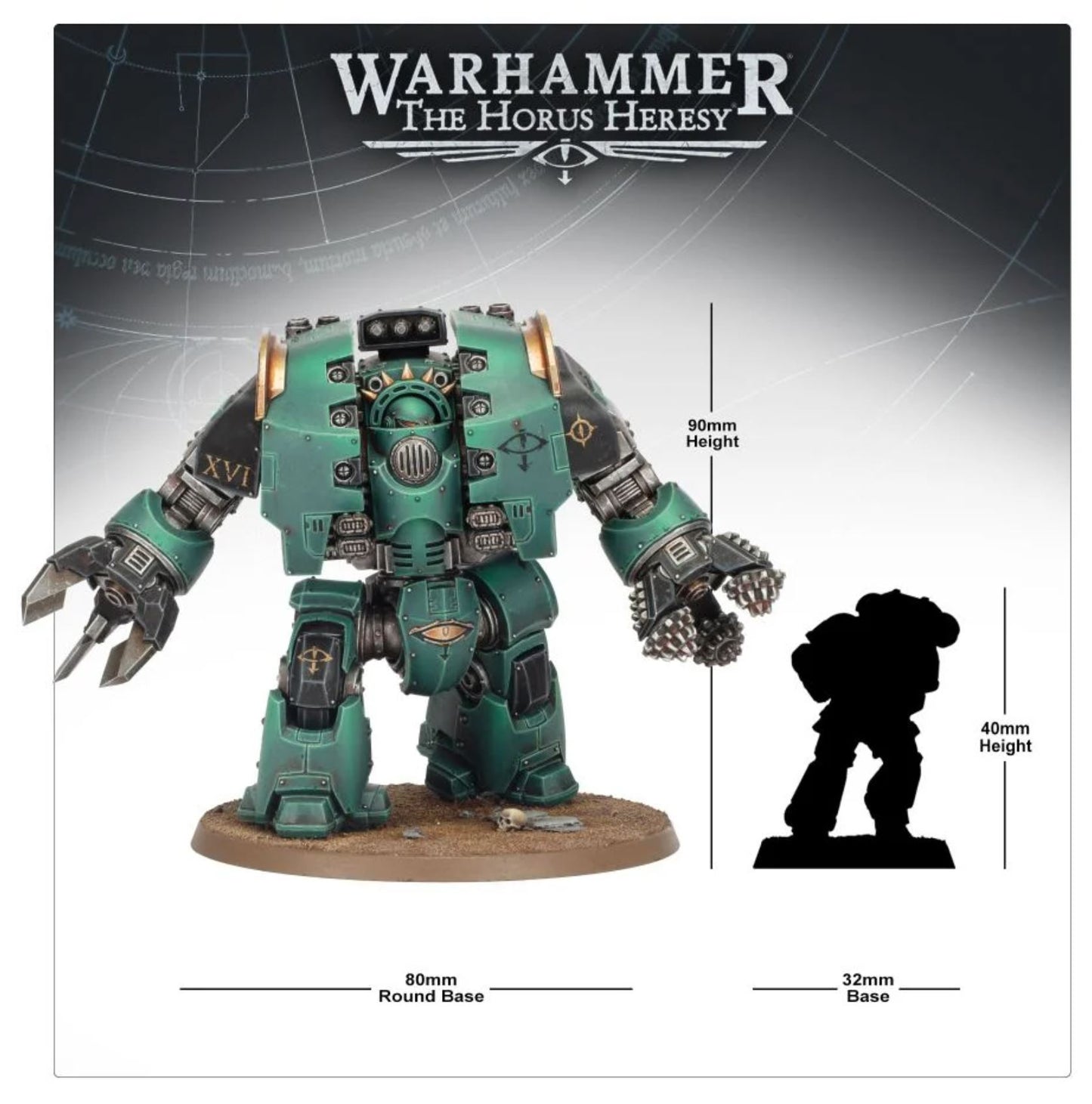 Horus Heresy - Leviathan Siege Dreadnought with Claw & Drill Weapons