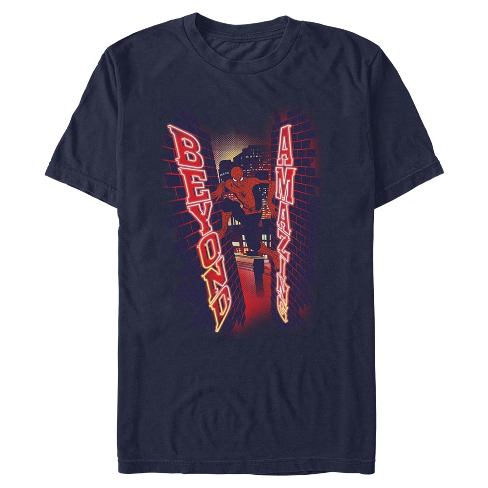 Men's Marvel Spider-Man Beyond Amazing WALL CLIMB BEYOND T-Shirt