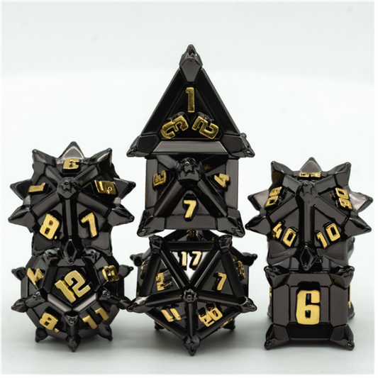 Foam Brain Games - MEDIEVAL FLAIL RPG METAL DICE SET