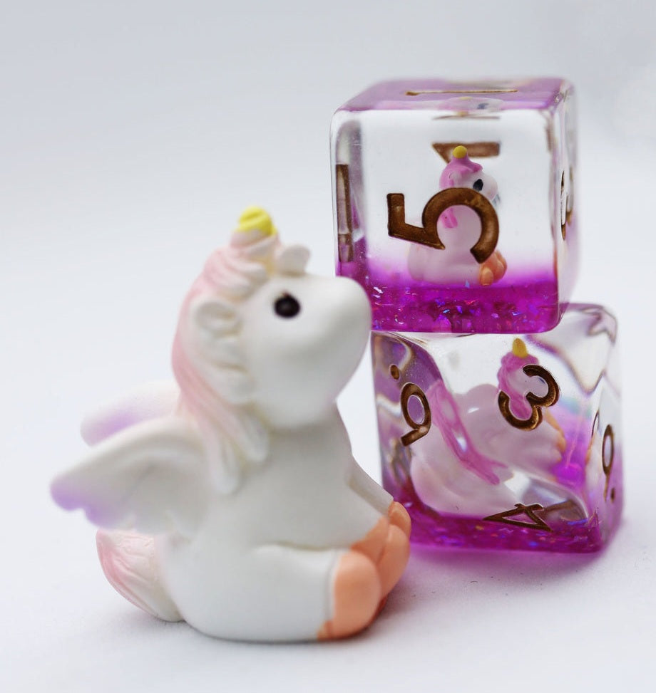MYSTIC UNICORN RPG DICE SET