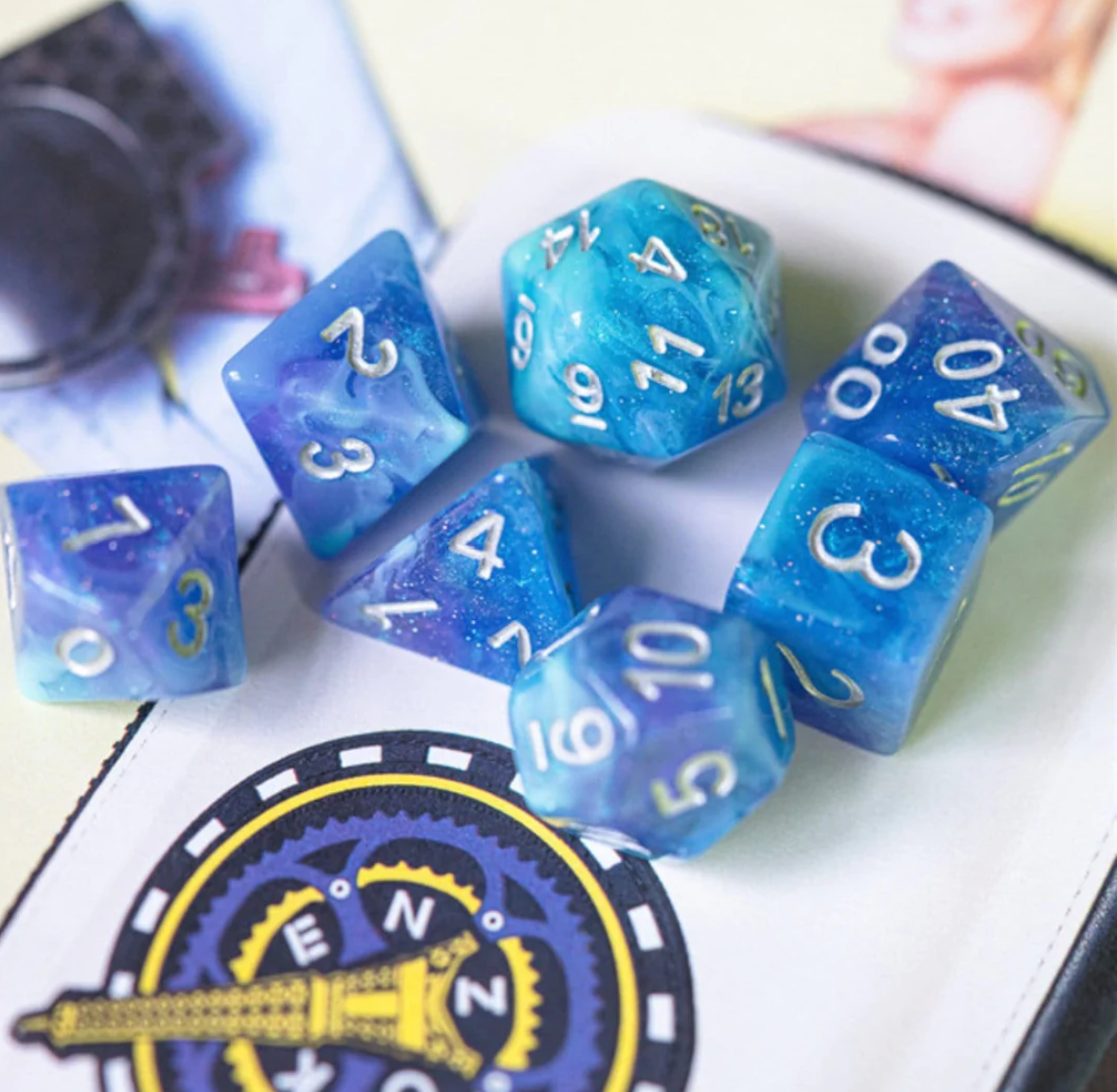 Foam Brain - Cerulean Night RPG Dice Set