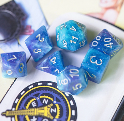 Foam Brain - Cerulean Night RPG Dice Set