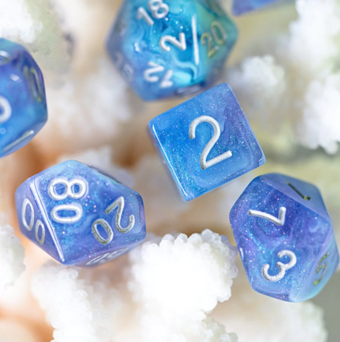 Foam Brain - Cerulean Night RPG Dice Set