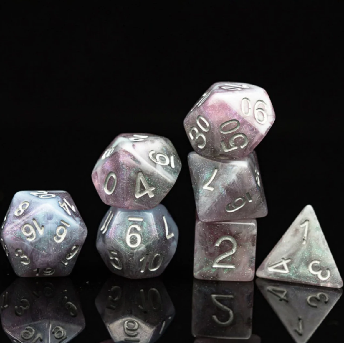 Foam Brain - Aurora Borealis RPG Dice Set