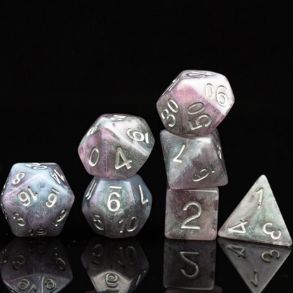 Foam Brain - Night Sky Aurora RPG Dice Set
