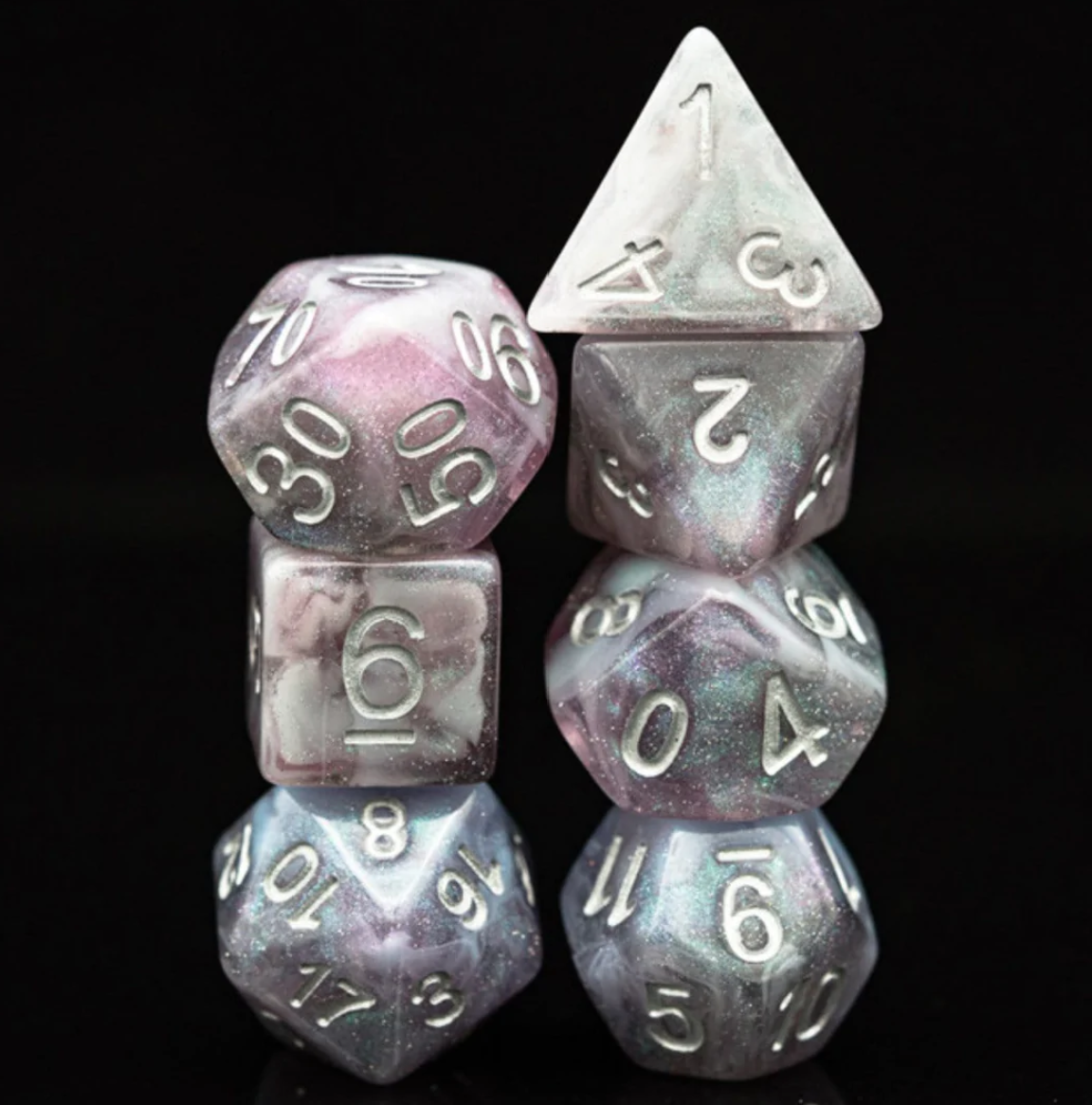 Foam Brain - Aurora Borealis RPG Dice Set