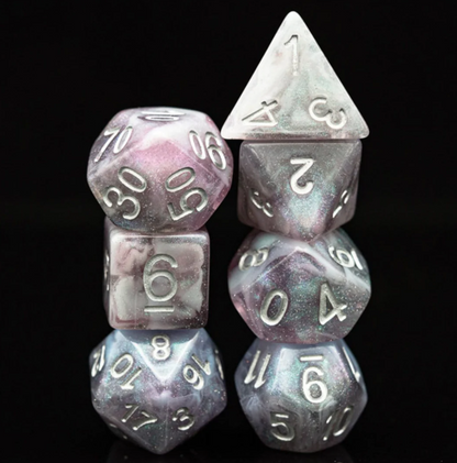 Foam Brain - Night Sky Aurora RPG Dice Set