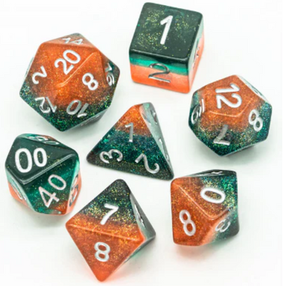 Foam Brain - Tangerine Tree RPG Dice Set