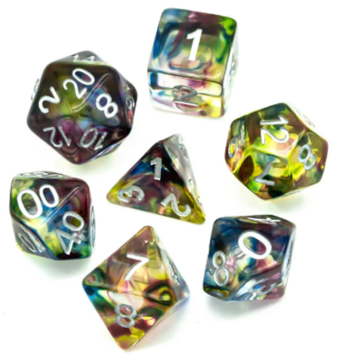 Foam Brain - Northern Lights RPG Dice Set RPG Dice Set