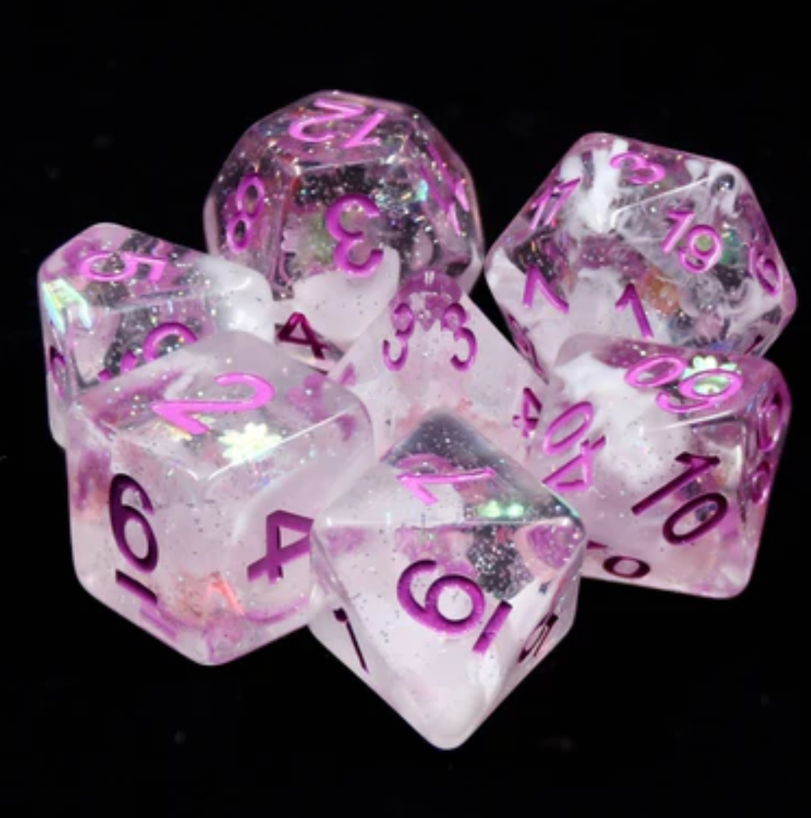 Foam Brain - Pink Memory RPG Dice Set