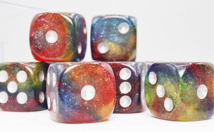 Foam Brain - Cosmic Mystery Glitter - 12 piece Pip D6's