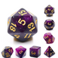 Foam Brain - Black & Purple Galaxy RPG Dice Set