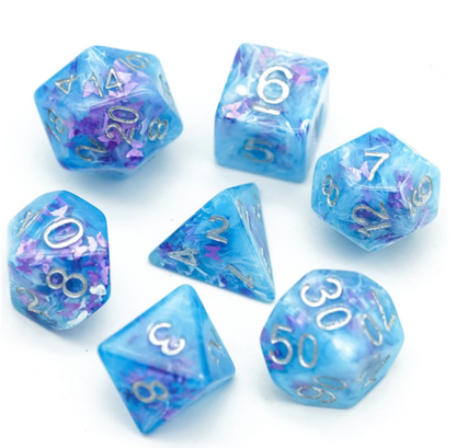 Foam Brain - Frozen Butterfly RPG Dice Set