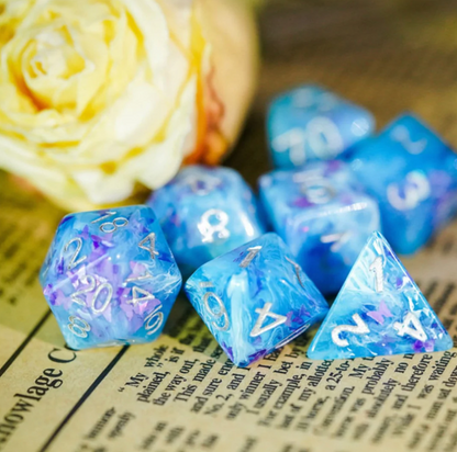Foam Brain - Frozen Butterfly RPG Dice Set