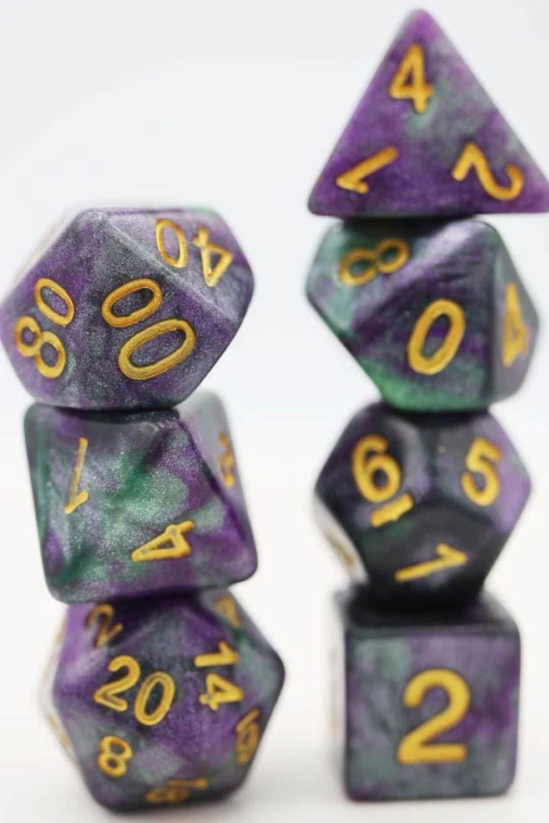 Foam Brain - King Cake RPG Dice Set