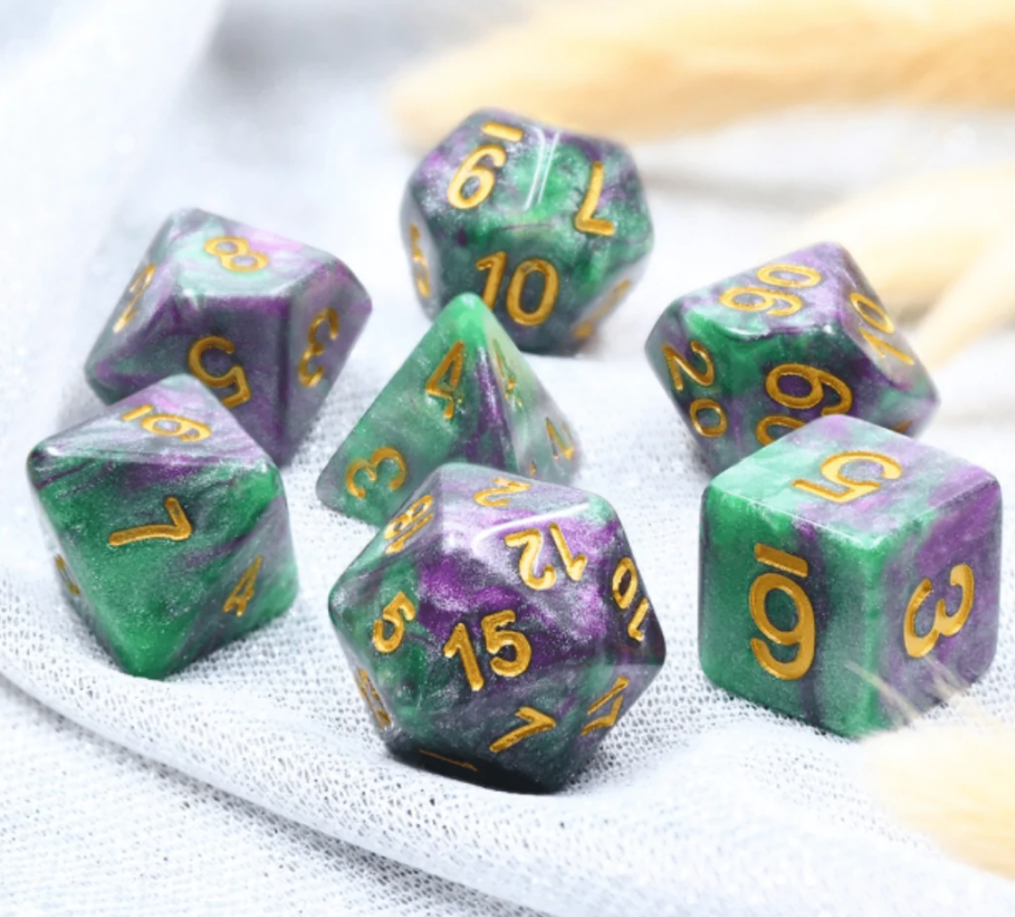 Foam Brain - King Cake RPG Dice Set