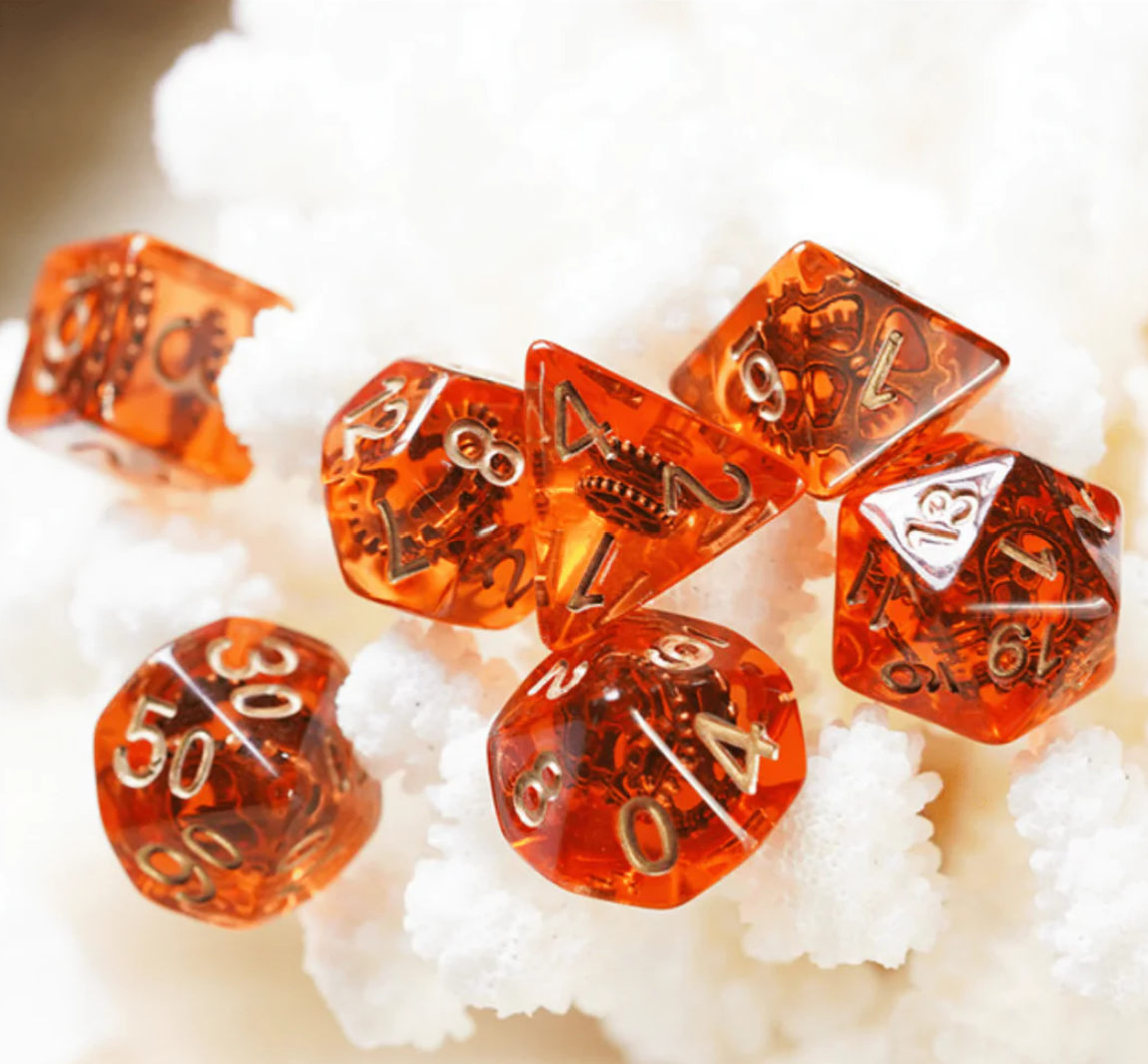 Foam Brain - Copper Gears RPG Dice Set