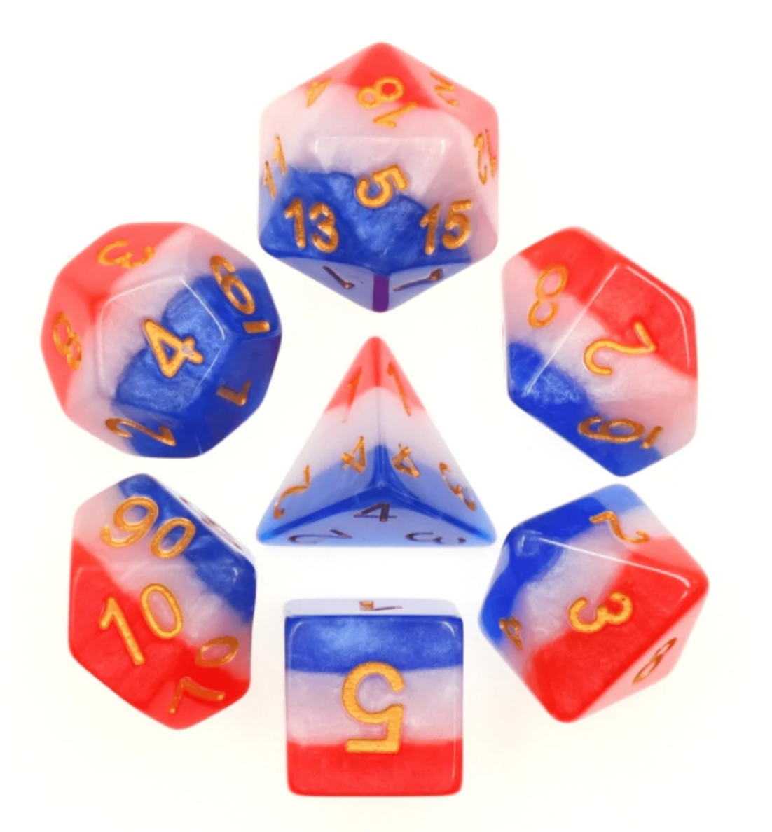 Foam Brain - Old Glory RPG Dice Set