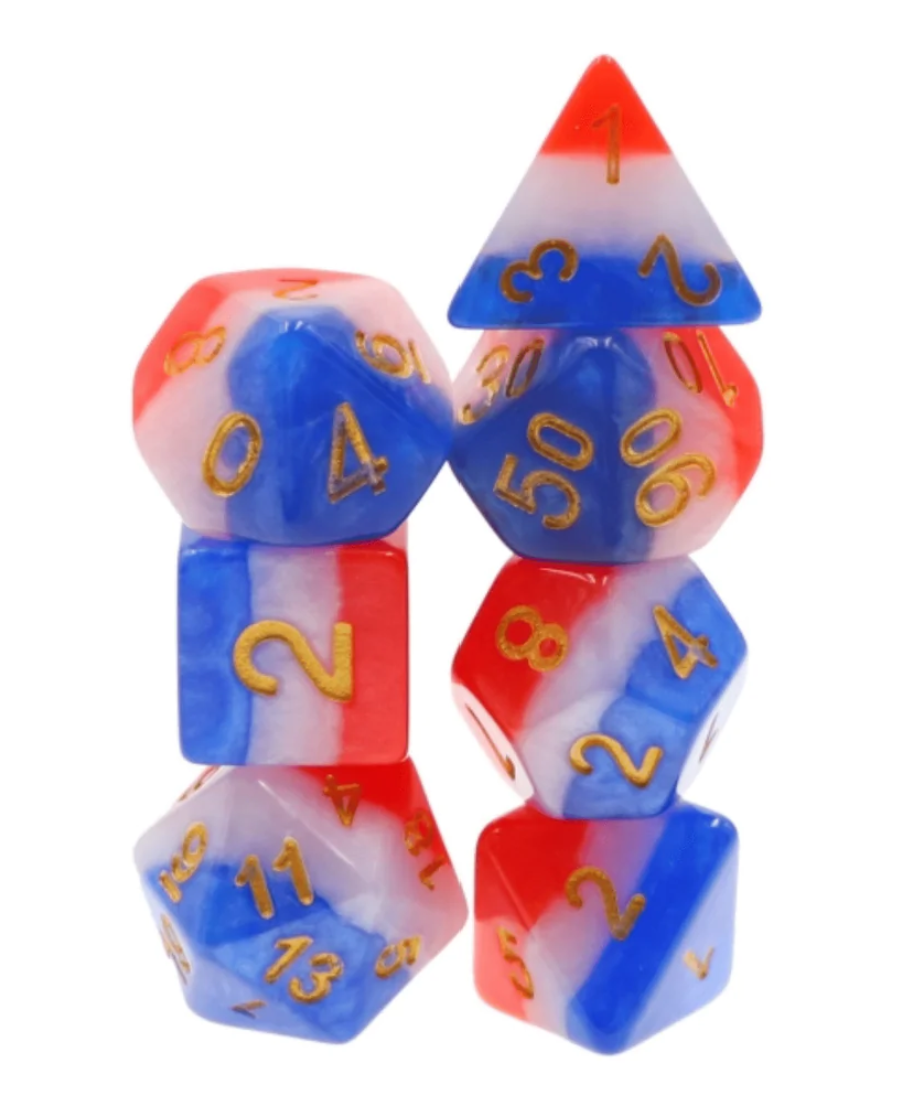 Foam Brain - Old Glory RPG Dice Set