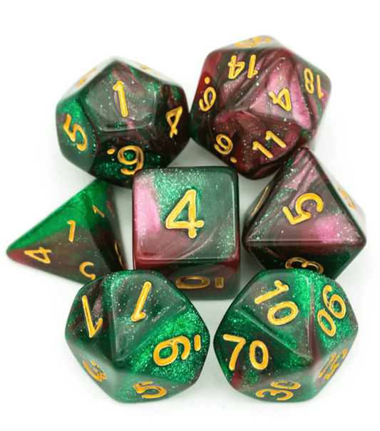 Foam Brain - Rose Garden RPG Dice Set