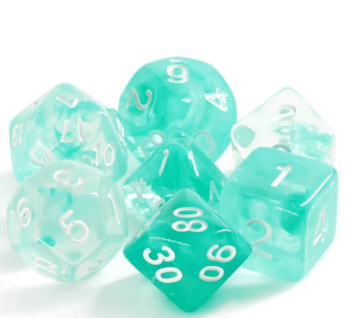 Foam Brain - Lake Teal RPG Dice Set