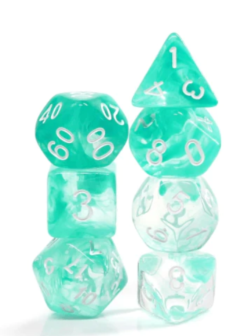 Foam Brain - Lake Teal RPG Dice Set