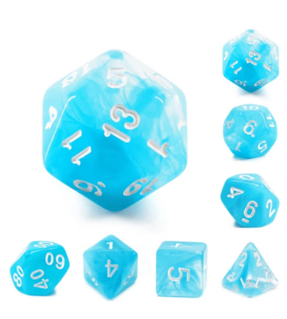 Foam Brain - Ocean Swirl RPG Dice Set