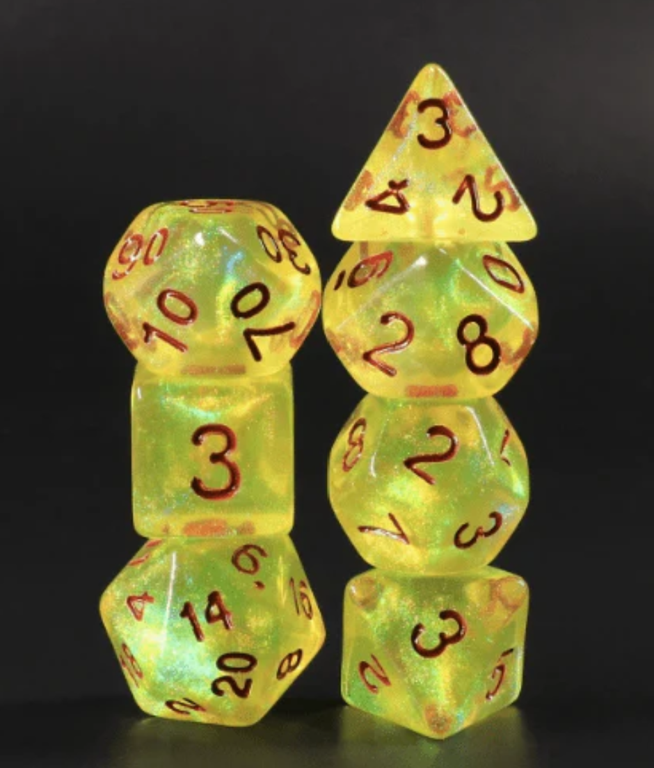 Foam Brain - LimeLight RPG Dice Set