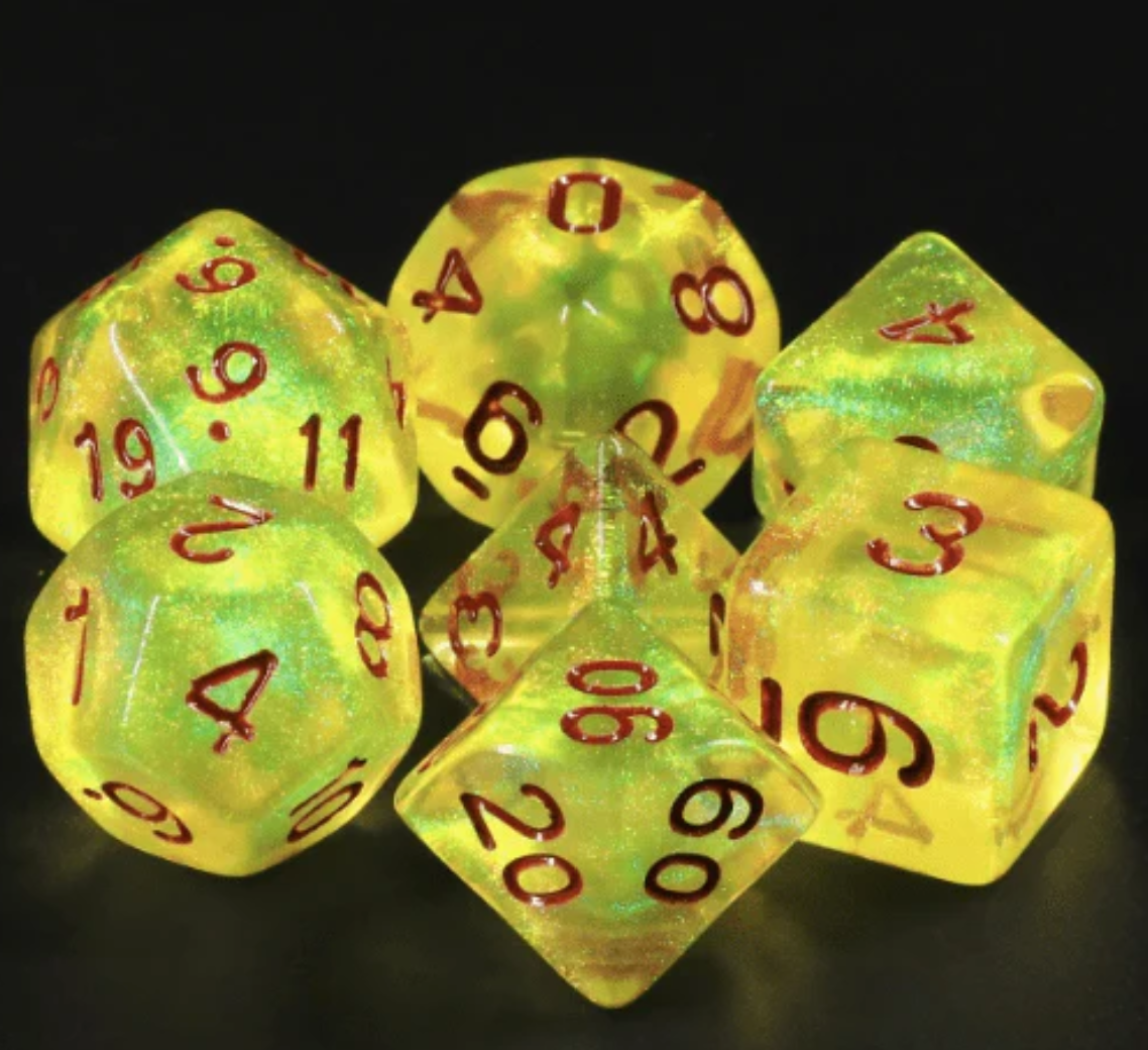 Foam Brain - LimeLight RPG Dice Set