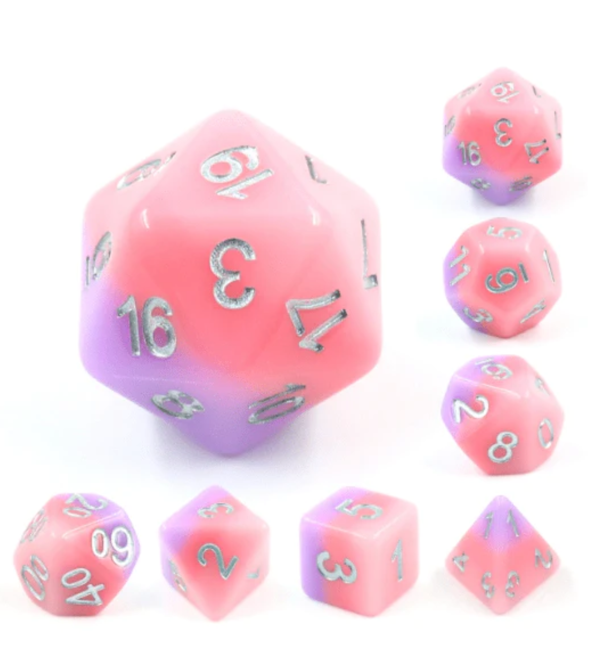 Foam Brain - Slumber Rose RPG Dice Set