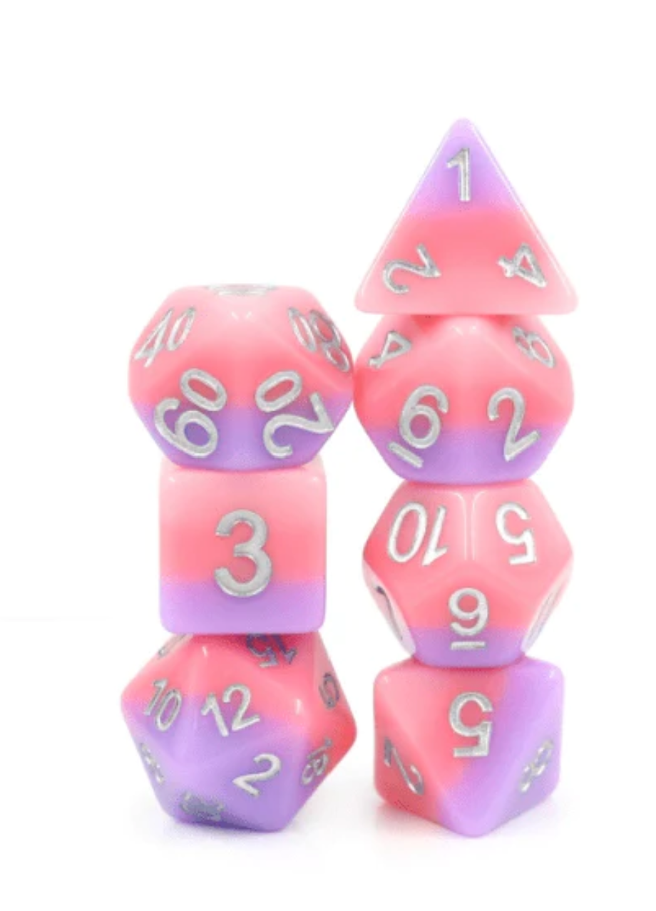 Foam Brain - Slumber Rose RPG Dice Set