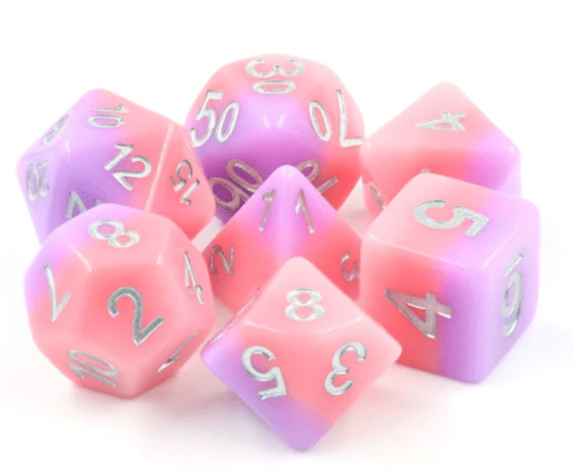 Foam Brain - Slumber Rose RPG Dice Set