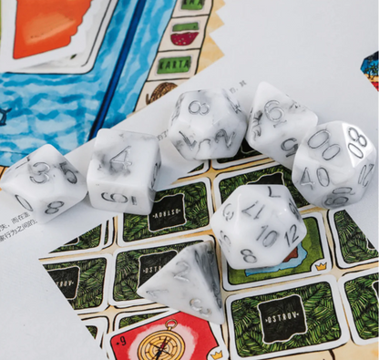 Foam Brain - Black Stone RPG Dice Set