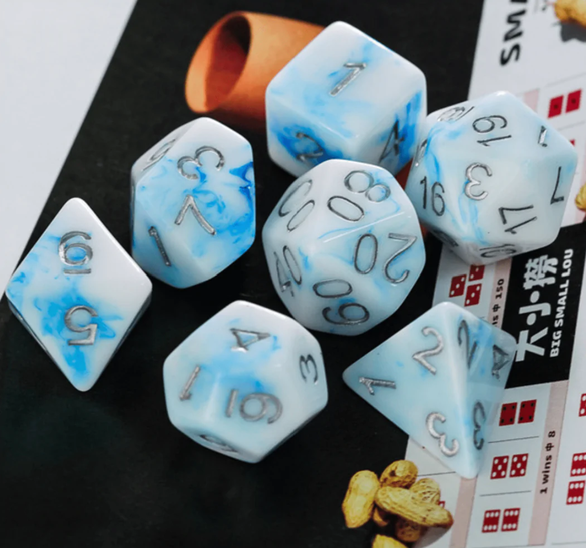 Foam Brain - Blue Stone RPG Dice Set