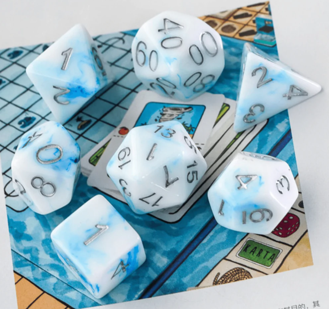 Foam Brain - Blue Stone RPG Dice Set