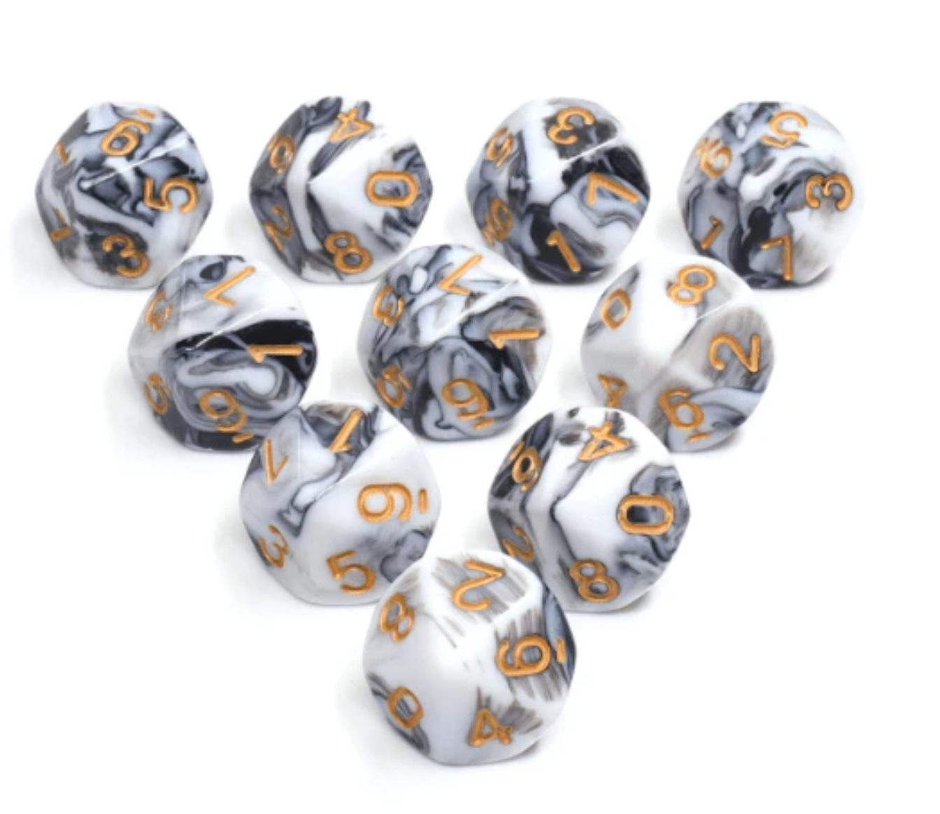 Foam Brain - Espresso Cream D10 Set of 10 Dice