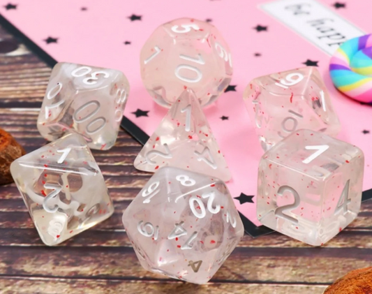 Foam Brain - Blossom Snowfall Dice RPG Dice Set