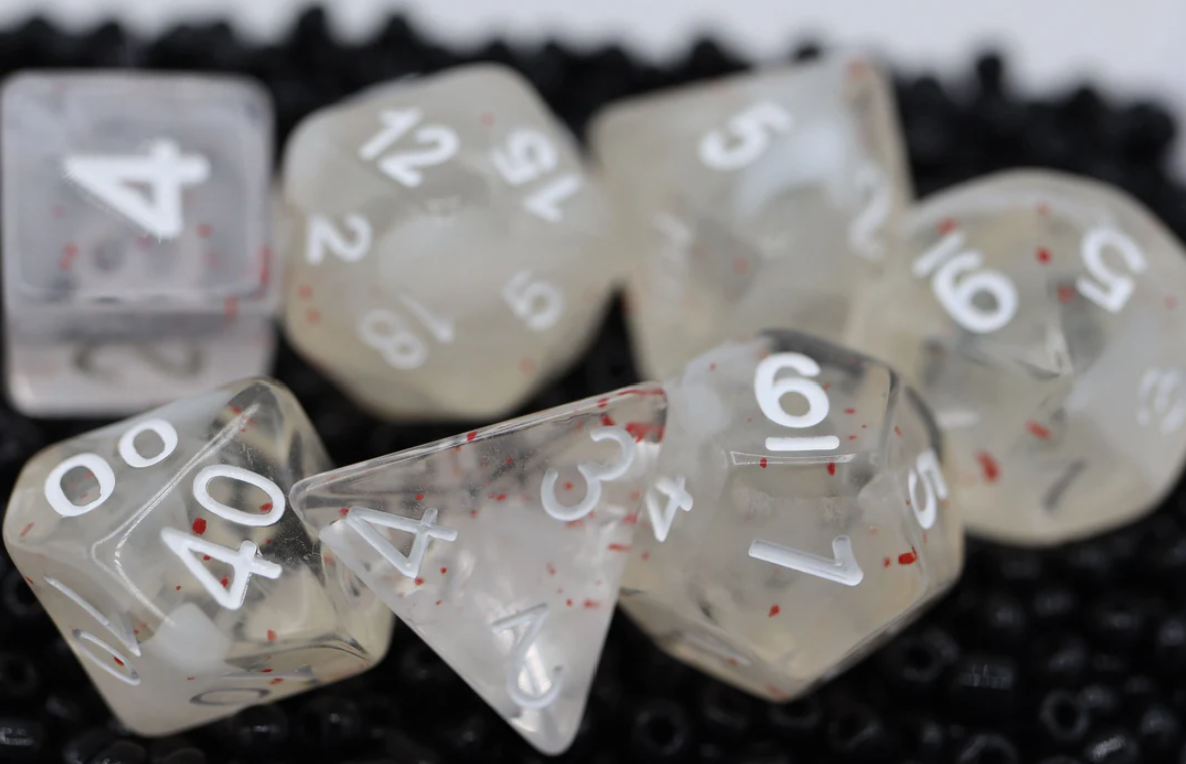 Foam Brain - Blossom Snowfall Dice RPG Dice Set