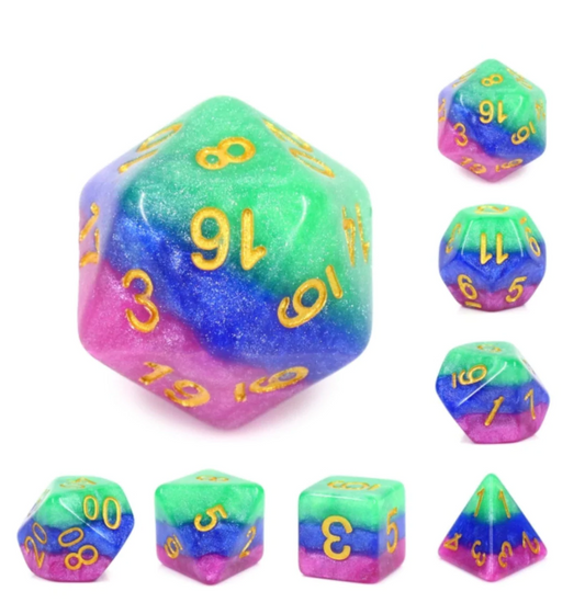 Foam Brain -Jester’s Gambit RPG Dice Set