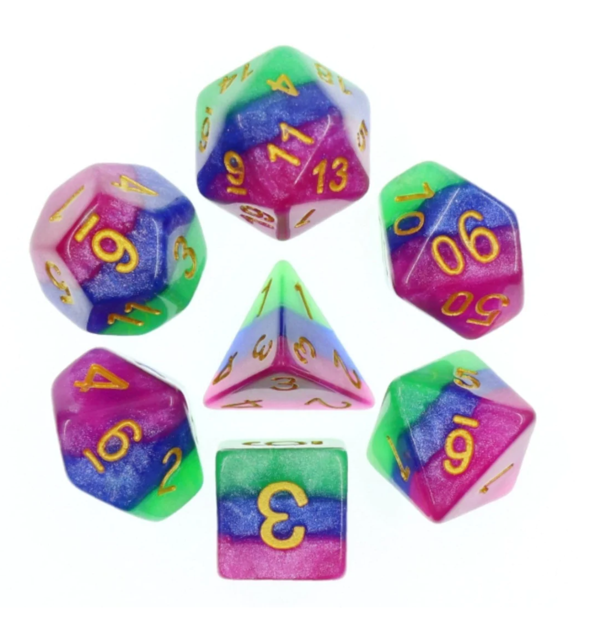 Foam Brain -Jester’s Gambit RPG Dice Set