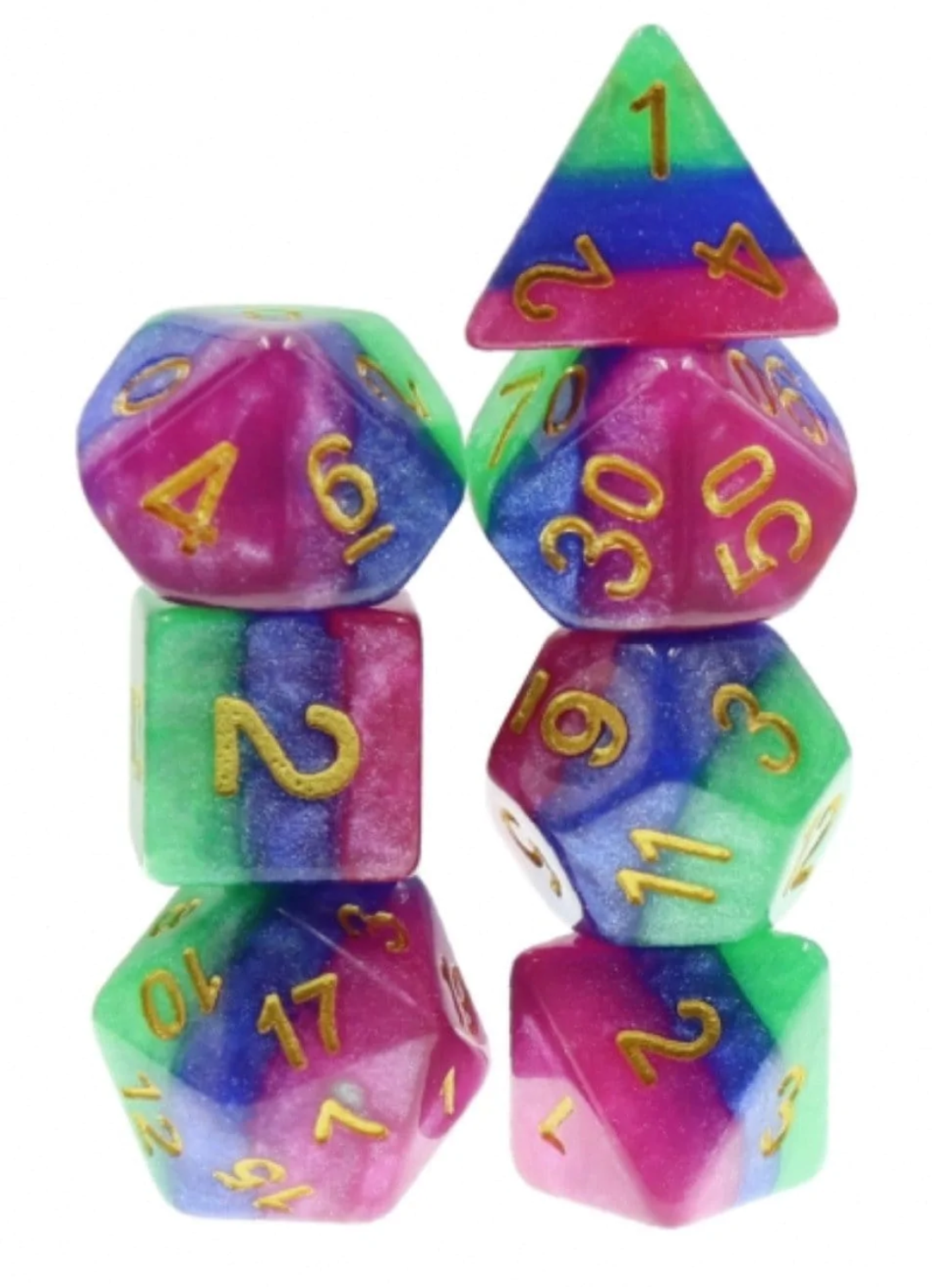 Foam Brain -Jester’s Gambit RPG Dice Set